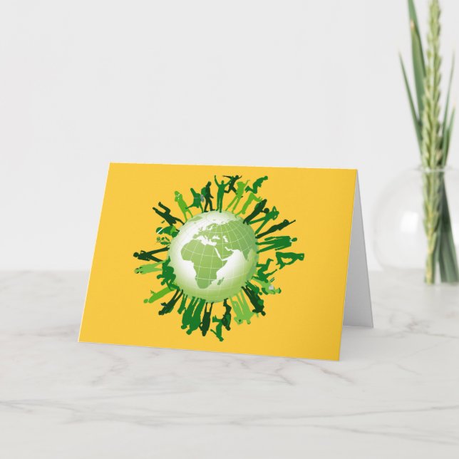 Bosatt grönt: Vår gröna jord Kort (Framsida)