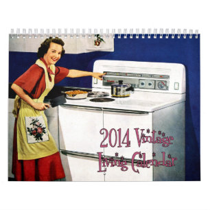 Bosatt kalender 2014 för vintage