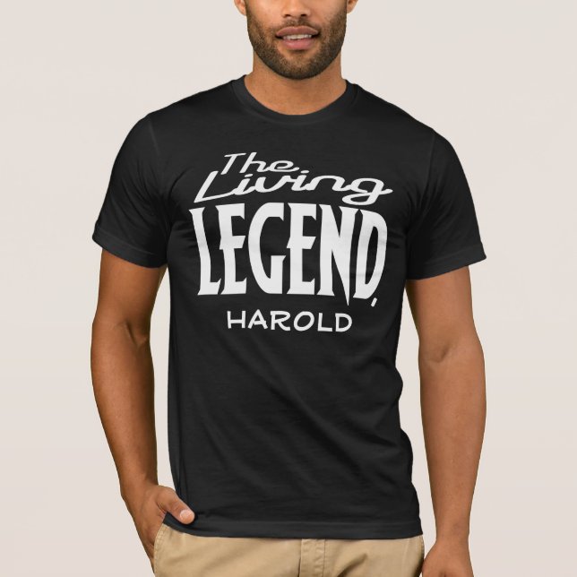 Bosatt legendanpassningsbarT-tröja T-shirt (Framsida)
