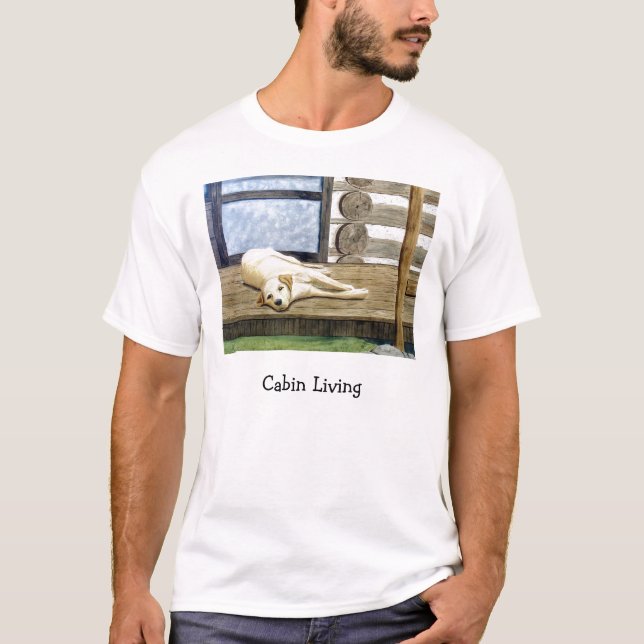 Bosatt T-tröja för kabin T Shirt (Framsida)