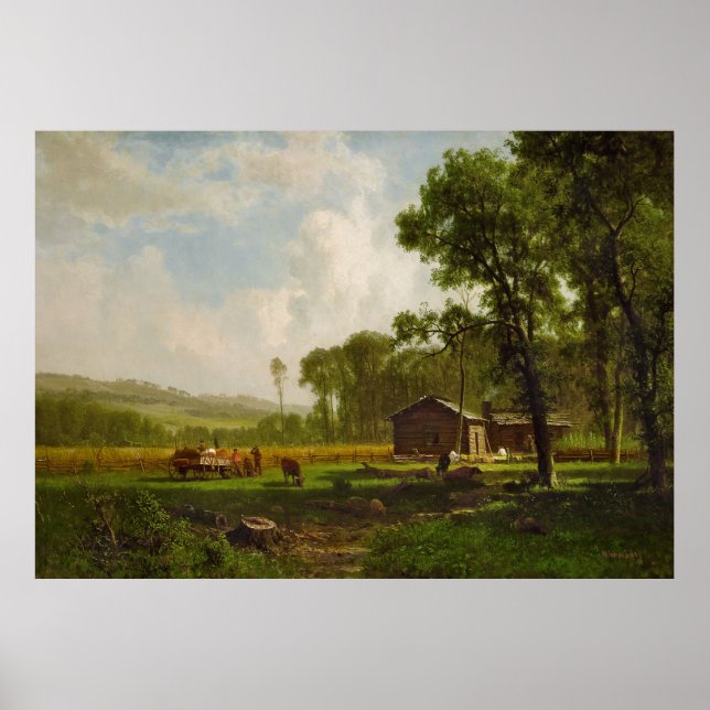 Bosättare i tidigt (1861) poster (Framsidan)