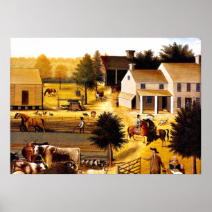 Bosättning David Twining - Edward Hicks Poster