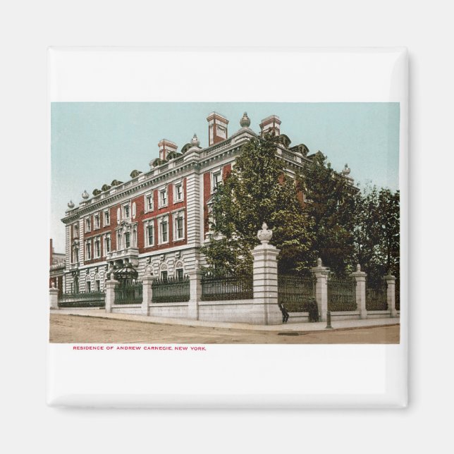 Bosättning för Andrew Carnegie, New York Magnet (Framsidan)