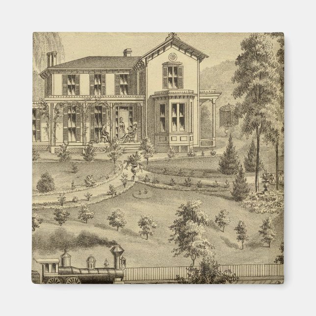 Bosättning för David R Kerr Magnet (Framsidan)