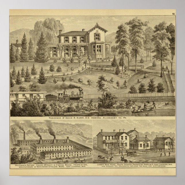 Bosättning för David R Kerr Poster (Framsidan)