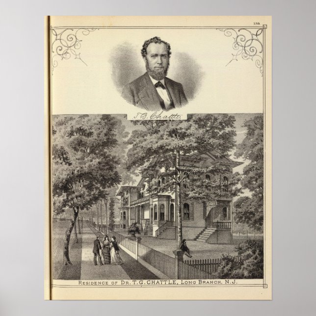 Bosättning för dr TG Chattle, Long Gren Poster (Framsidan)