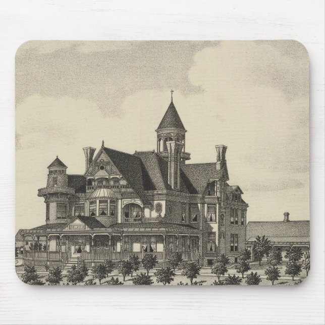 Bosättning för John D Knox, Topeka, Kansas Musmatta (Framsidan)