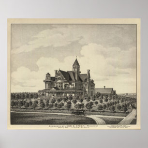 Bosättning för John D Knox, Topeka, Kansas Poster