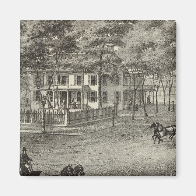 Bosättning för John S Rogers i Manasquan, NJ Magnet (Framsidan)