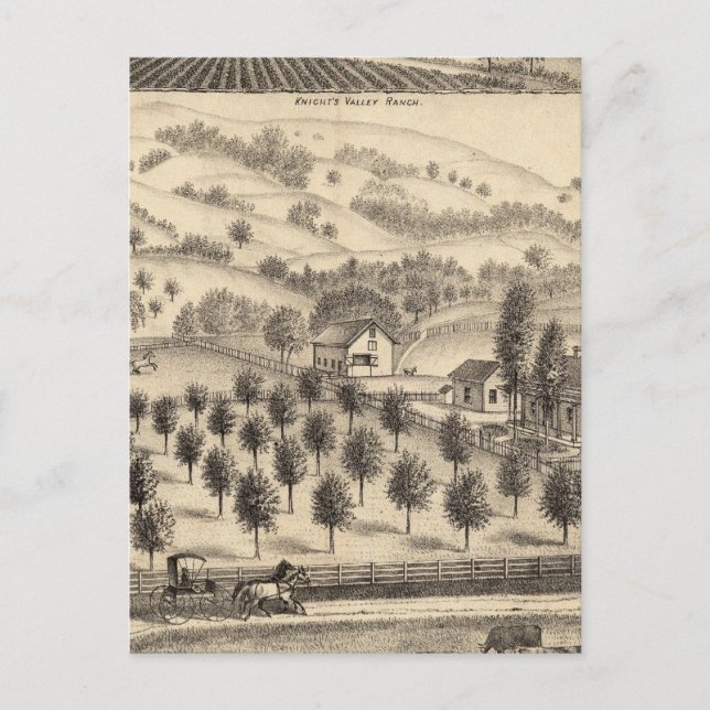 Bosättning för Joseph Alexander, Mendocino Vykort (Framsida)