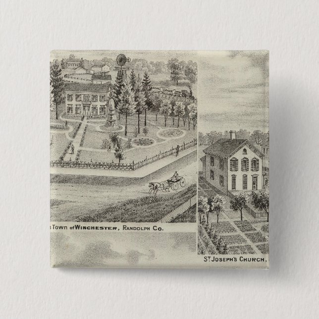 Bosättning för Milton Thornburgh Fayette Co Knapp (Framsida)