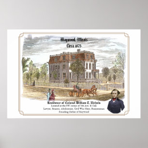 Bosättning för överste W. T. Nichols Poster