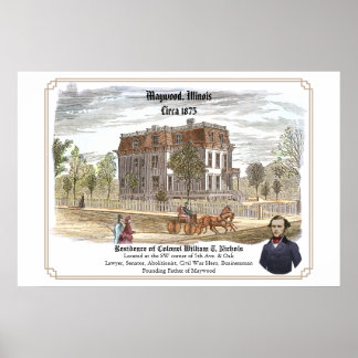 Bosättning för överste W. T. Nichols Poster