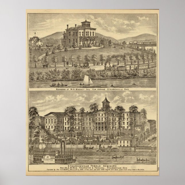 Bosättning för WH Mooney Poster (Framsidan)