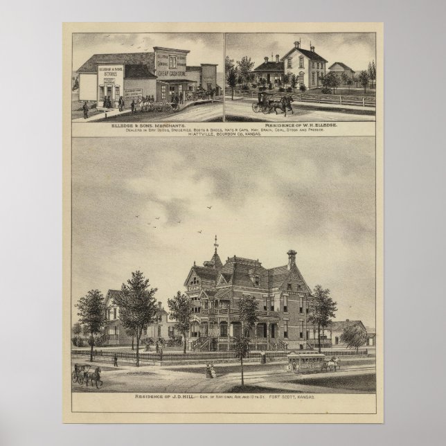 Bosättning i JD Backe, Kansas Poster (Framsidan)