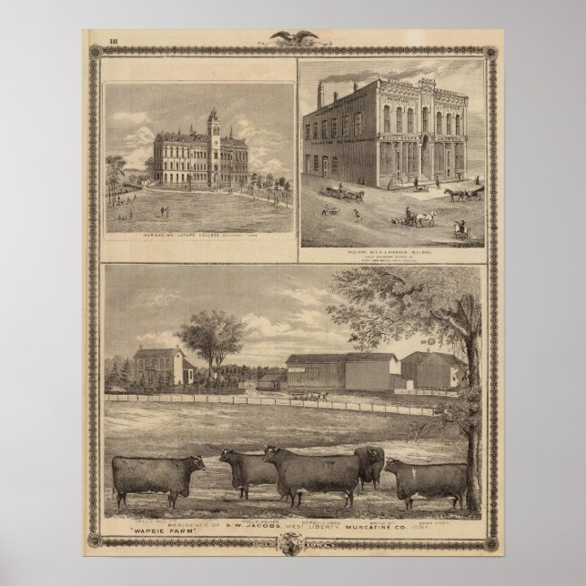 Bosättning, Väster Liberty College Poster (Framsidan)