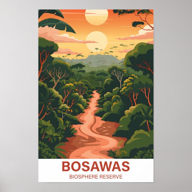 Bosawas biosfärreservat Nicaragua Travel Poster (Framsidan)