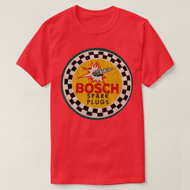 Bosch Vintage Spark-kontakter T Shirt (Design framsida)