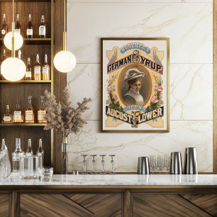 Boschee's German Syrup and Grönt's August Flowers Poster