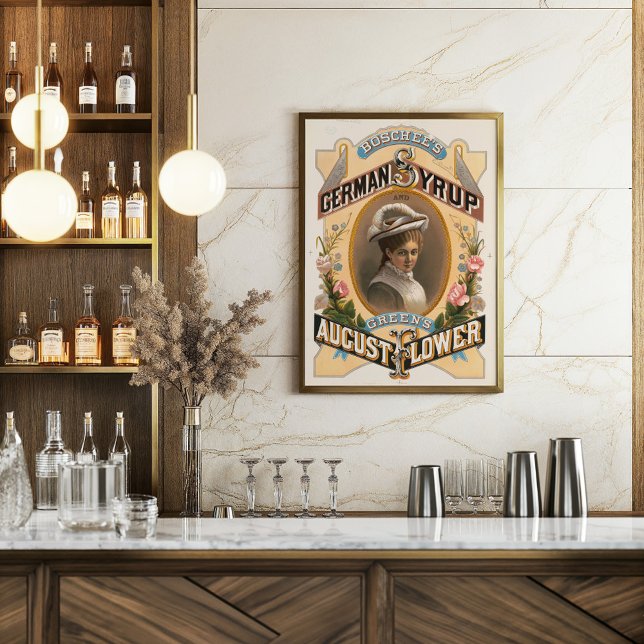 Boschee's German Syrup and Grönt's August Flowers Poster (Skapare uppladdad)