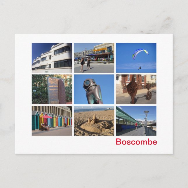 Boscombe Vykort (Framsida)