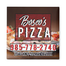 Boscos Square Magnet Pizza