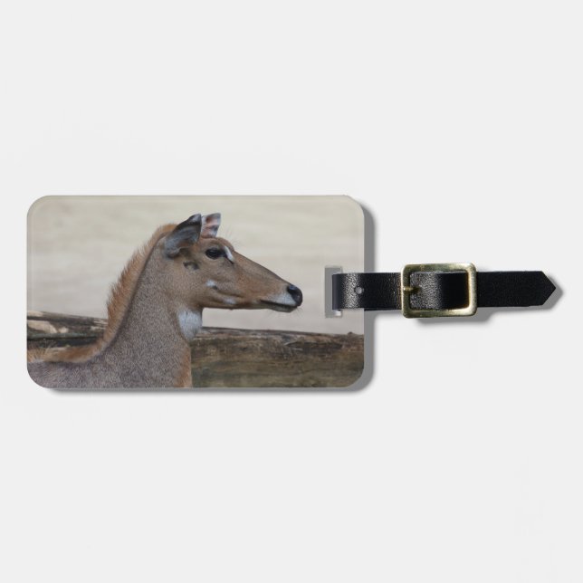 Boselaphus tragocamelus bagagebricka (Horisontell Framsida)