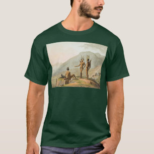 BOSJESMEN Bushmen HOTTENTOTS beväpnad för en utvis T Shirt