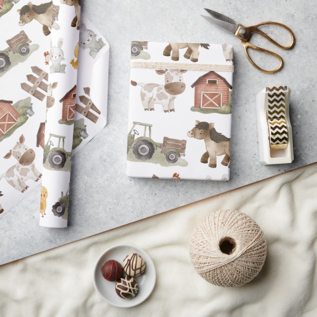 Boskap 1:a födelsedag Party Presentpapper (Hantverk)