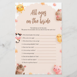 Boskap All Ögon på brickor Shower-spelet