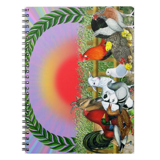 Boskap Anteckningsbok Med Spiral (Framsidan)