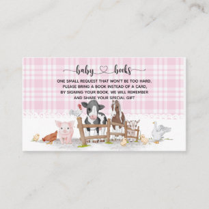 Boskap Baby Shower I Birthday Tilläggskort