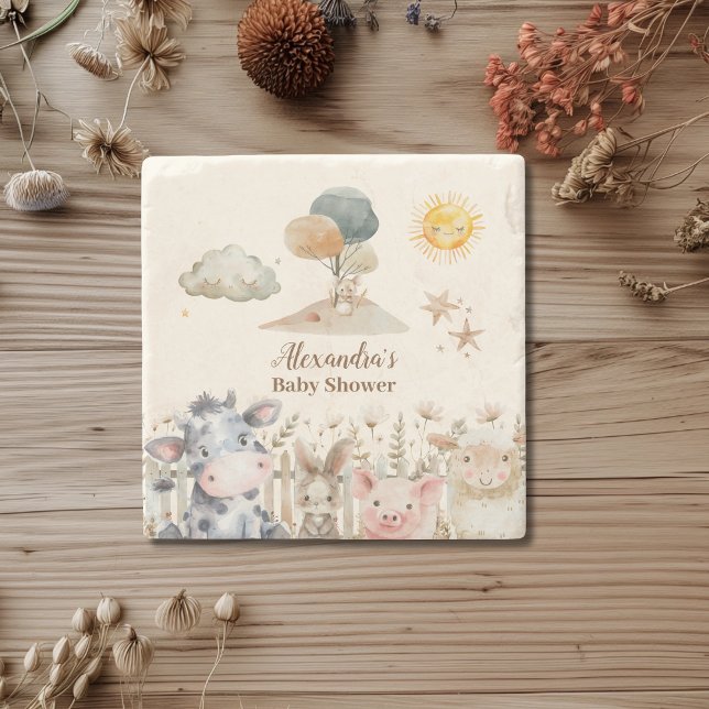 Boskap Baby Shower Stenunderlägg (Skapare uppladdad)