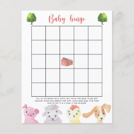 Boskap - Babyduschbingo-spel