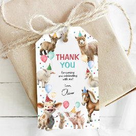 Boskap Barn Balloon Confetti Birthday Favors Presentetikett