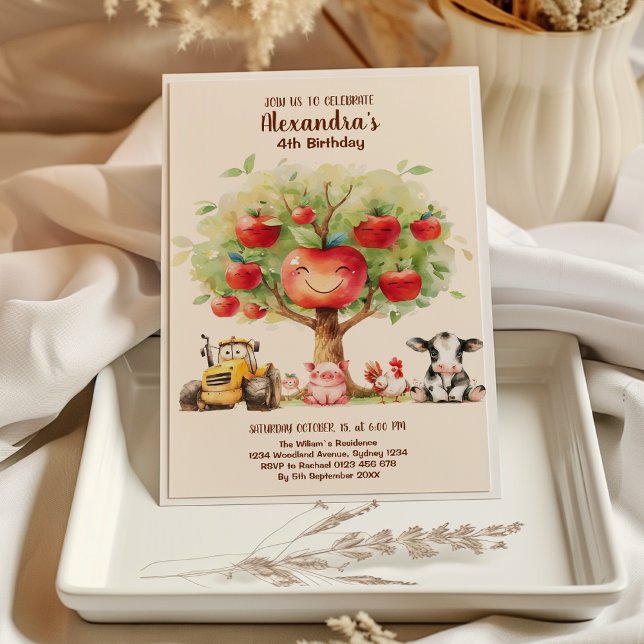 Boskap Barnyard Birthday Inbjudningar (Skapare uppladdad)