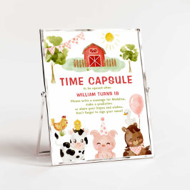 Boskap Barnyard Birthday Time Capsule Poster