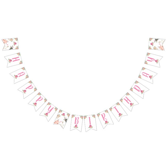 Boskap Barnyard Girl Grattis på födelsedagen Banne Vimplar (Alla)