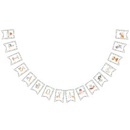 Boskap Barnyard Greenery Det är en pojke  Vimplar