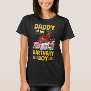 Boskap Barnyard Pa, pappa till födelsedagspojken T Shirt