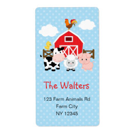 Boskap (blå) Returetiketter Fraktsedel