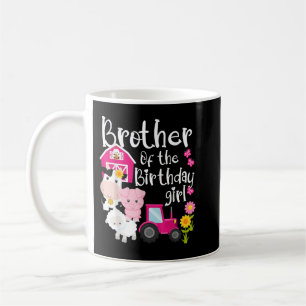 Boskap Broder of the Birthday Girl Party Ba Kaffemugg