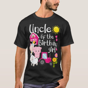 Boskap farbror vid födelsedagstjejen Party Barn T Shirt