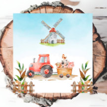 Boskap Gender Neutra Födelsedagsfest