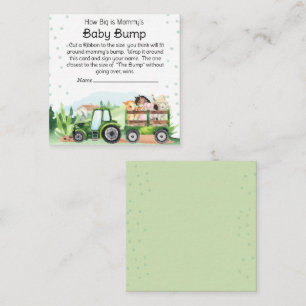 Boskap Grönt Tractor Baby Bump Game Tilläggskort