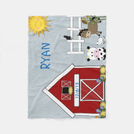 Boskap, häst, kummel, lamm fleecefilt