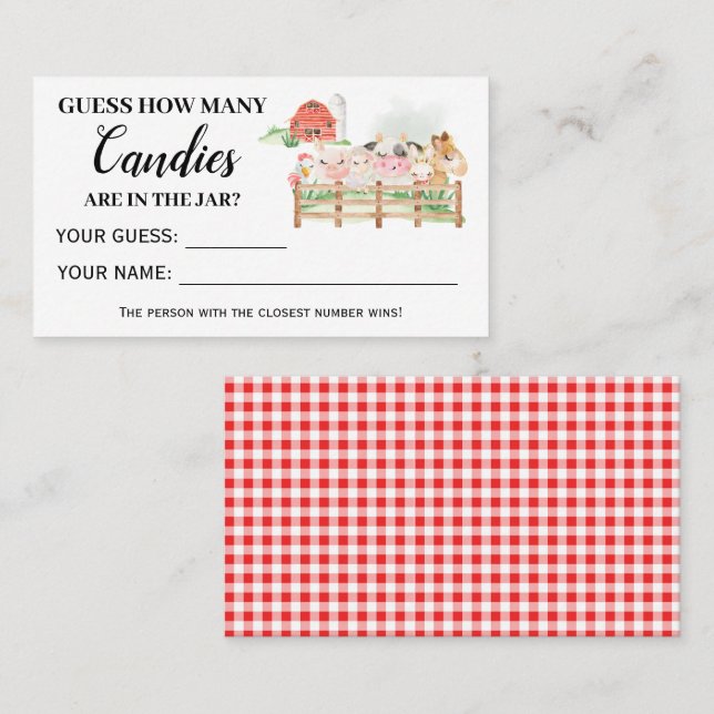 Boskap Hur många kanariska babyvykort Placeringskort (Fram/baksida)