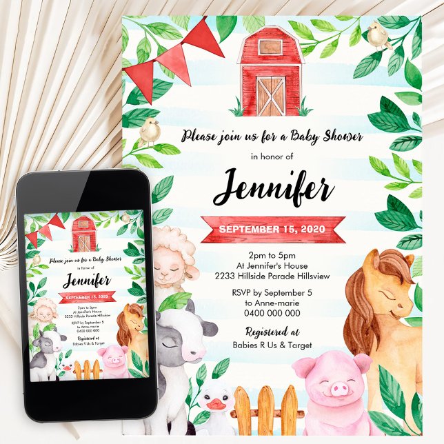 Boskap Inbjudningar (Skapare uppladdad)