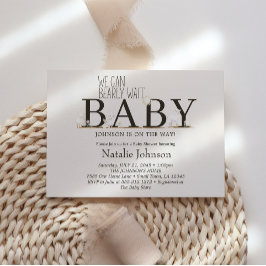 Boskap Meadow Friends Baby Shower Inbjudningar