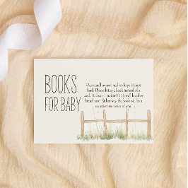 Boskap Meadow Friends Bokar for Baby Shower Anteckningskort